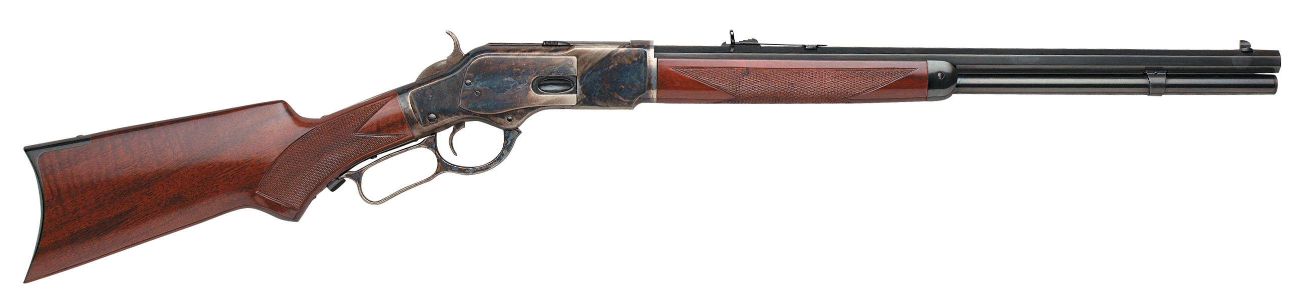 Taylors & Company 550175 1873  357 Mag Caliber with 10+1 Capacity, 20" Blued Octagon Barrel, Color Case Hardened Metal Finish & Walnut Fixed Pistol Grip Stock (Full Size)