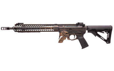 Spikes STR5610M2R Spartan Rifle  5.56x45mm NATO 16" No Magazine Bronze Cerakote Black 6 Position Magpul CTR Stock