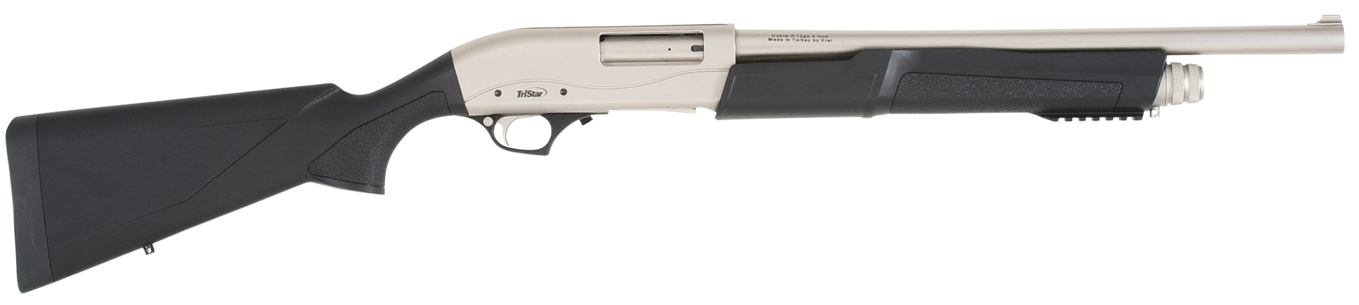TriStar Cobra III Marine 12GA, 18.5in. Barrel, 5rd, Black Stock & Forend - Gray (23164)