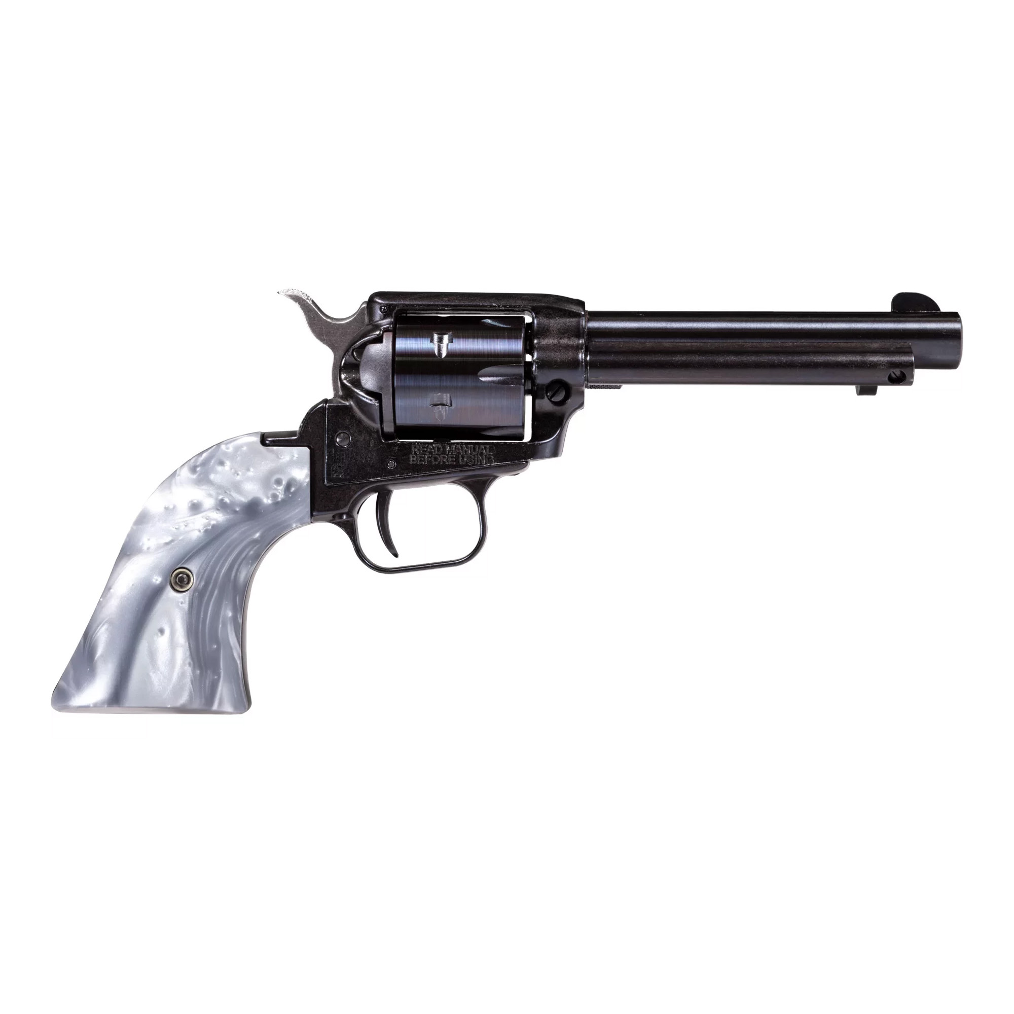 Heritage Rough Rider Revolver 22 Long Rifle 6.5in 6 Round Blued Gray Pearl Grips