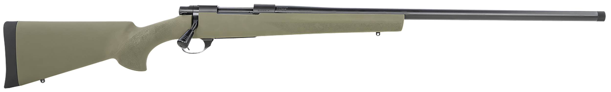 Howa M1500 Hogue Full Size 7mm PRC 5+1 24" Blued Steel Barrel, Blued Drilled & Tapped Stainless Steel Receiver, Hogue OverMolded Green Synthetic Stock, Right Hand