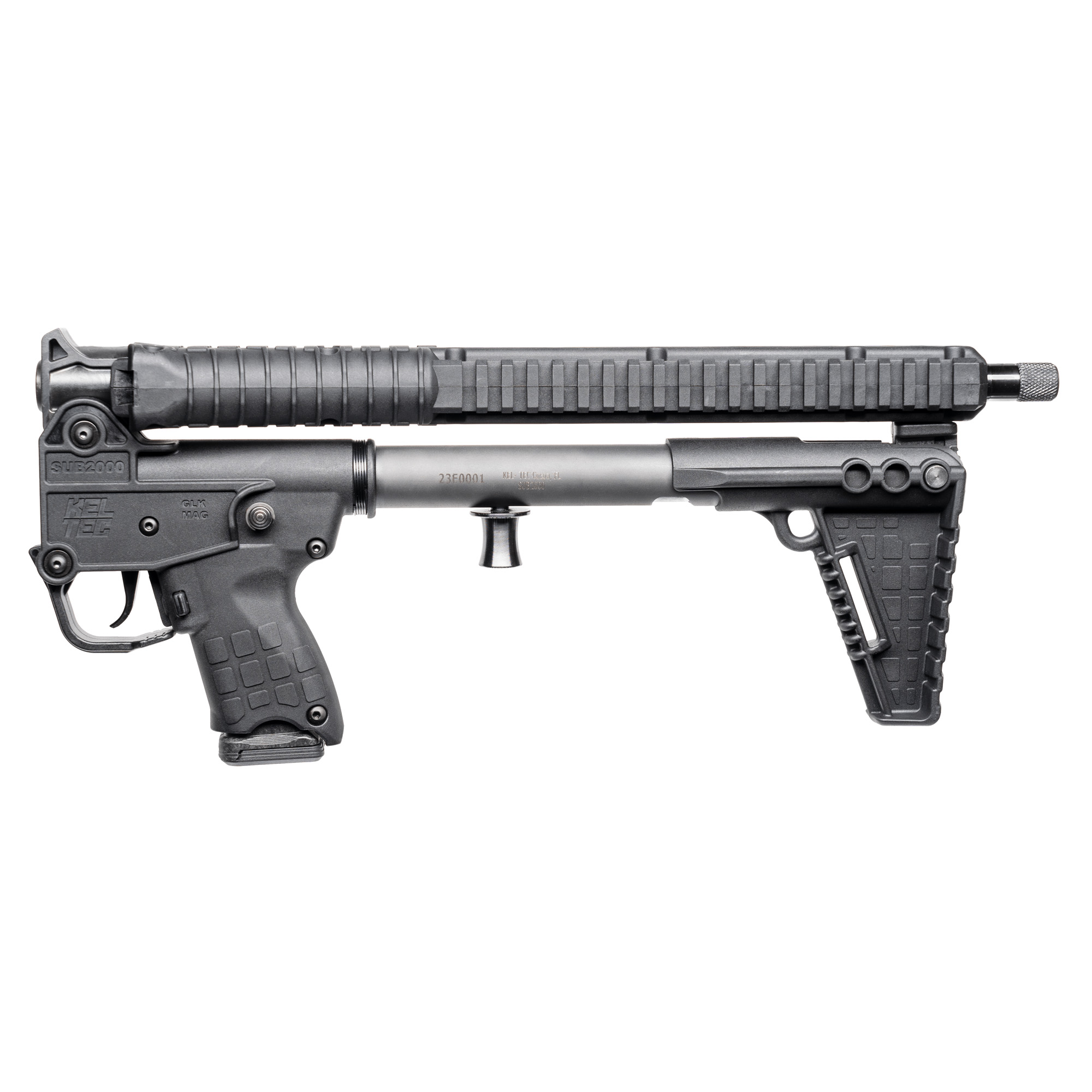 Kel-Tec SUB-2000 Gen 3 Carbine - Black | 9mm | 16" Barrel | Accepts G19 & G17 Mags