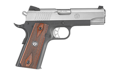 Ruger 6711 Sr1911 Commander 45 ACP 4.25 in 7+1 Stainless Slide Anodized Frame