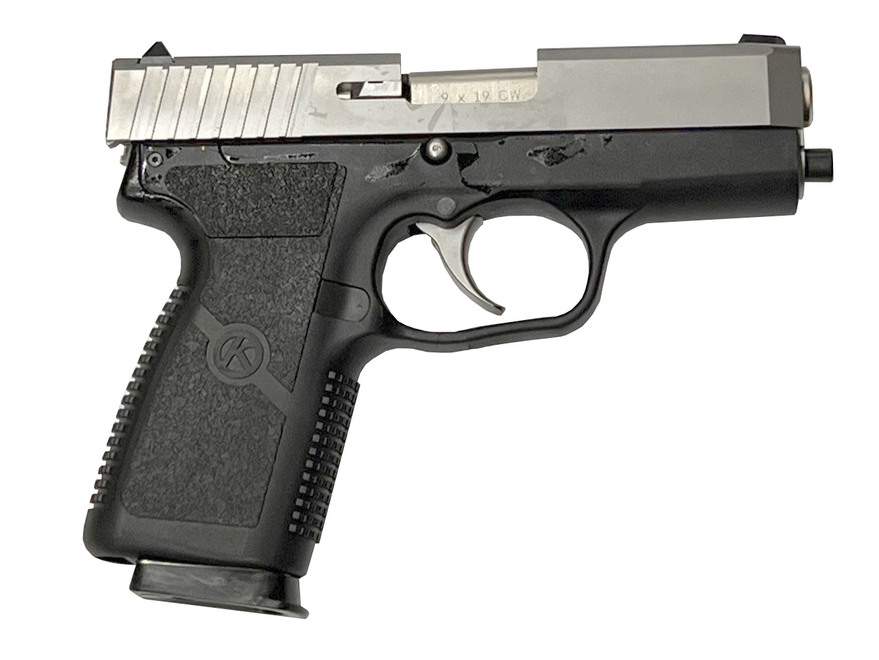 Kahr Cw9 9mm 3.5 Matte Ss Blk Poly 1 Mag Blem