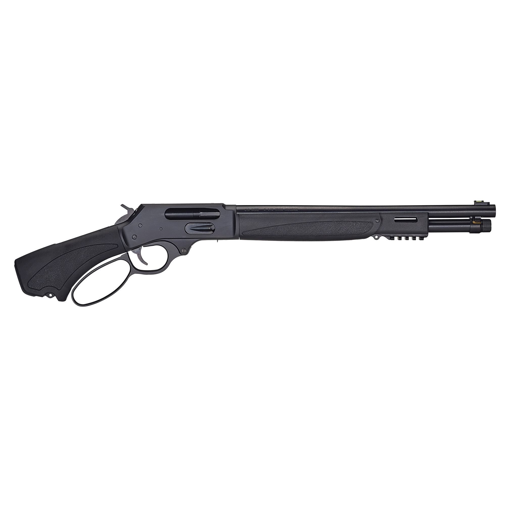 Henry H018XAH410 Axe  5+1 15.14" 410 Bore Blued Steel Barrel, Blued Drilled & Tapped Steel Receiver, Black Fixed Synthetic Stock