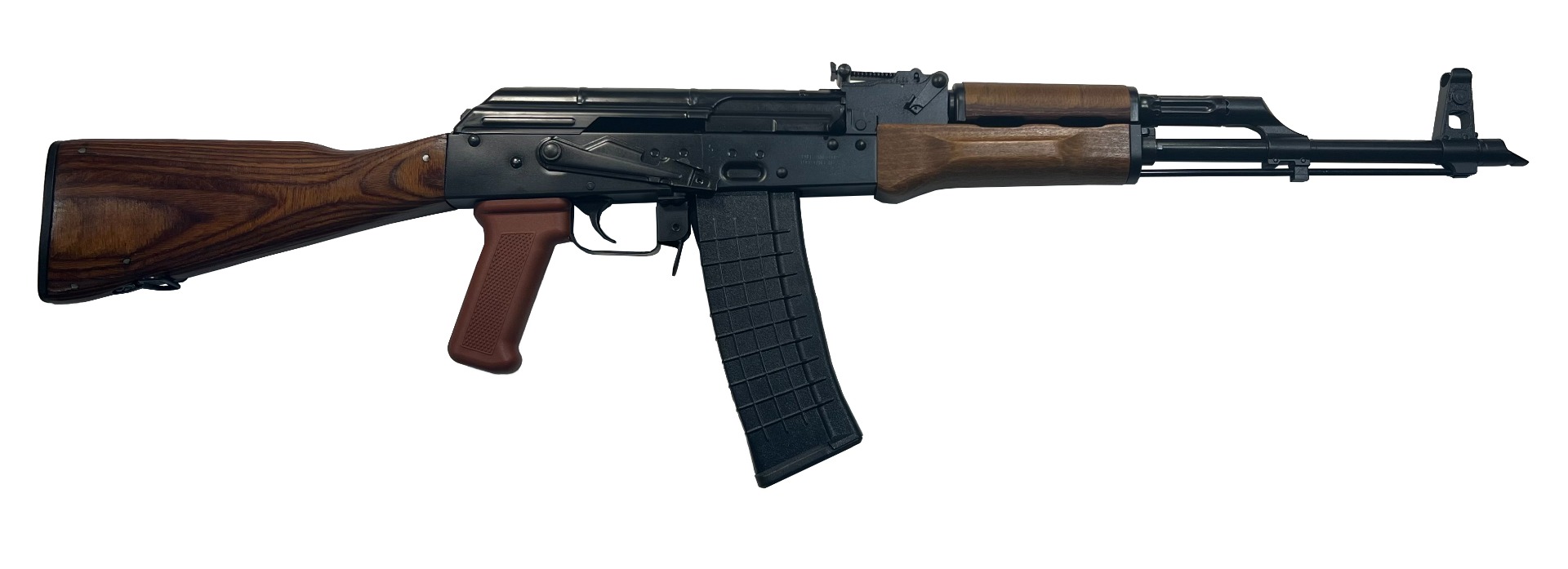 Pioneer Arms Forged Trunnion Sporter AK-47 Rifle - Black | 5.56 NATO | 16" Barrel | 30rd | Laminated Wood Furniture