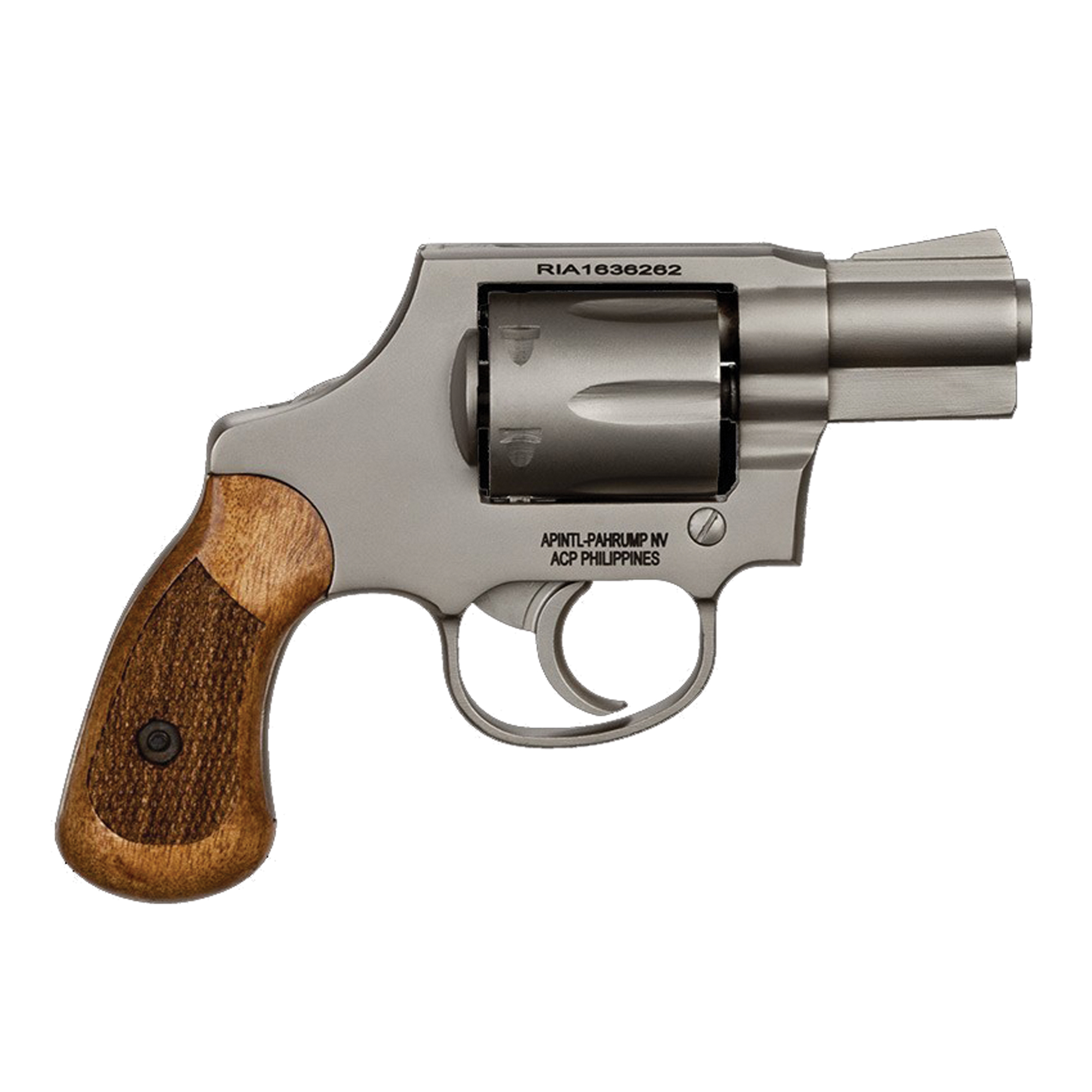 Rock Island Armory M206 Revolver - Matte Nickel | .38 SPL | 2" Barrel | 6rd | Spurless