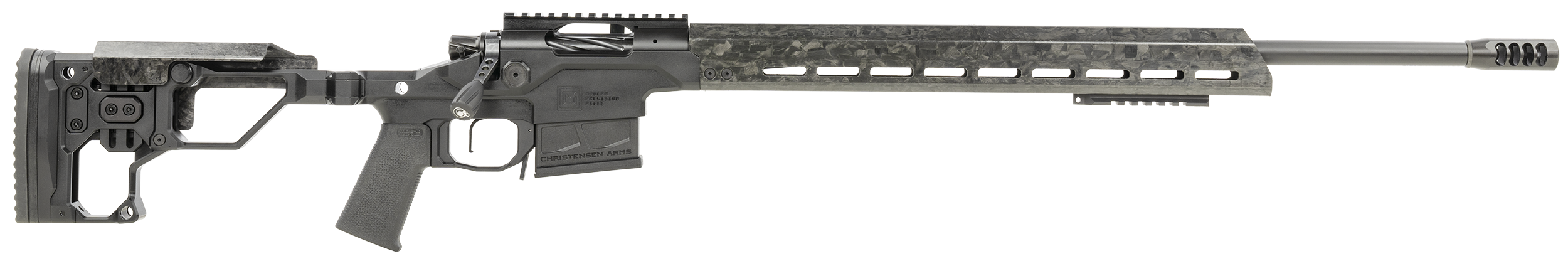 Christensen Arms 8010301700 Modern Precision  300 PRC 26" Threaded Carbon Fiber Barrel 5+1, Black Nitride Finish, Tungsten Anodized Folding Stock, Polymer Grip