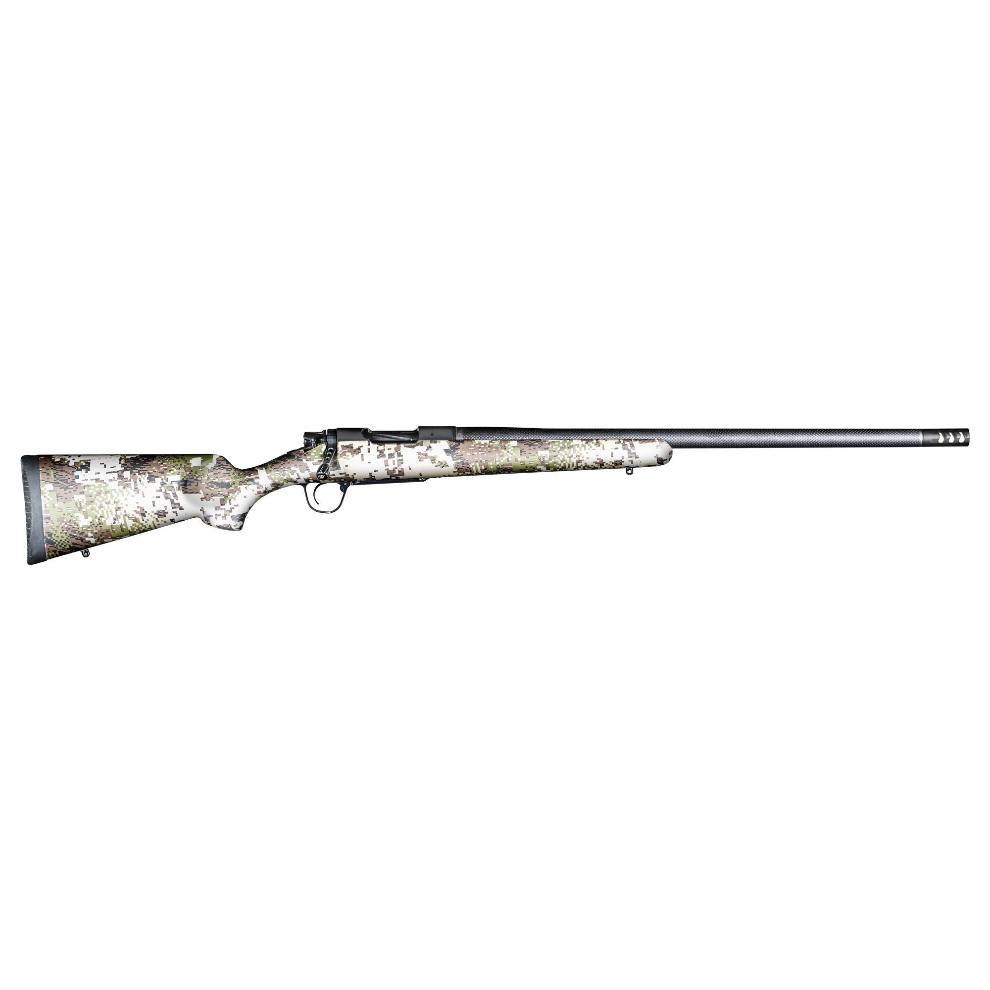 Christensen Arms 8010628000 Ridgeline FFT 6.5 PRC 3+1 20" Carbon Fiber/Threaded Barrel, Black Nitride, Sitka Subalpine Camo Stock