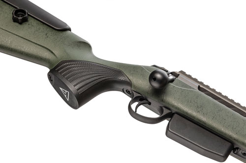 Tikka T3x Super Varmint 6.5 PRC 23.7in 5rd Tungsten Cerakote Black Webbed Green Roughtech