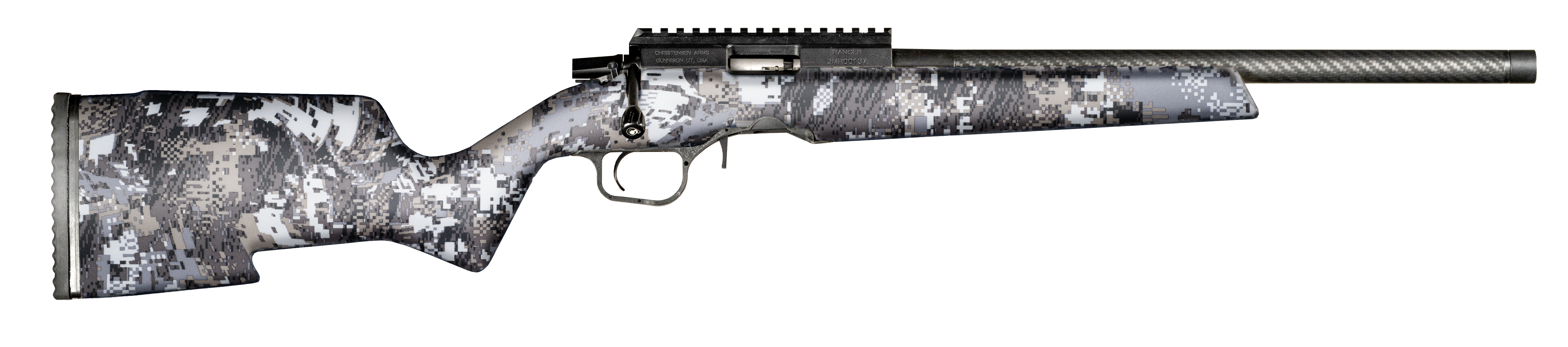 Christensen Arms 8011201800 Ranger  17 HMR 9+1 18" Carbon Fiber/Threaded Barrel, Black Anodized Finish, Sitka Elevate II Camo Stock