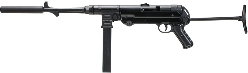 Mauser Rimfire 4400009 MP-40 Carbine Full Size 22 LR 23+1 16.30" Black Steel Barrel, Black Steel Receiver, Black Underfolding Stock