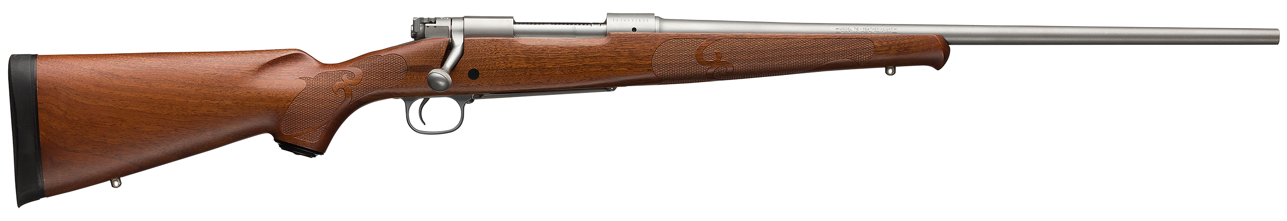 Winchester Model 70 Featherweight 270 WSM 24 Inch 3 Rounds Matte Stainless Walnut