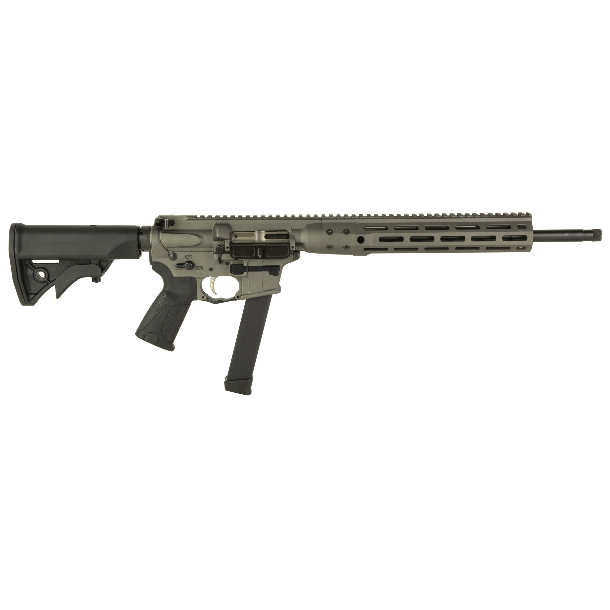 LWRC IC Nine 9mm Luger 16in 27 Rounds Tungsten Gray