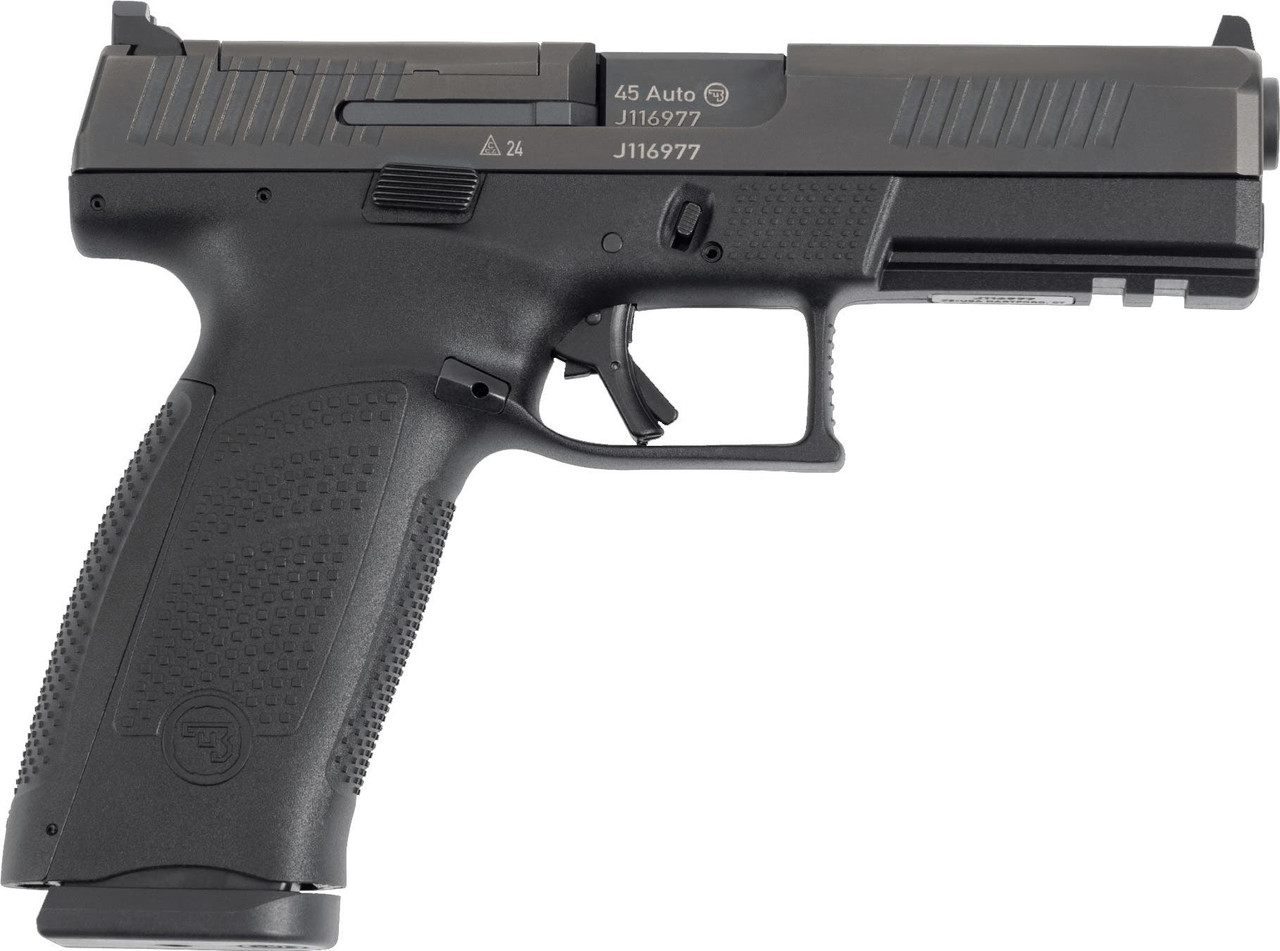 Cz P-10 F, .45 ACP, 4.50 in Barrel, 13+1 Capacity, Optic Ready Polymer Frame