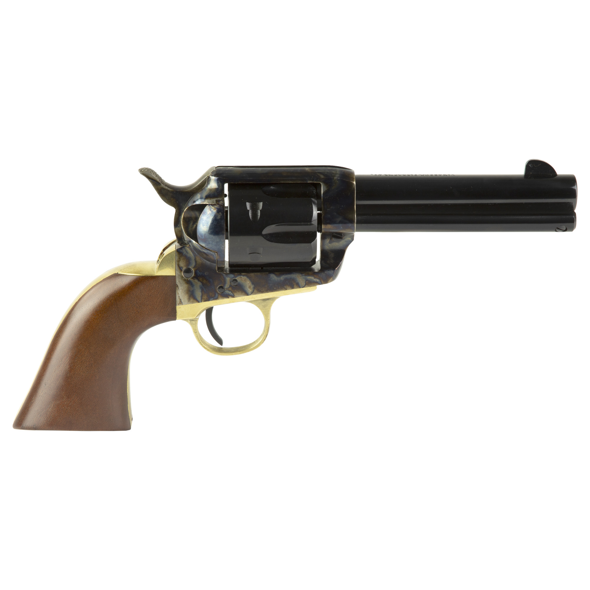 Cimarron Firearms, Pistolero, 9mm/.357 Magnum, 4.75 in, 6-Round, Nickel, Walnut