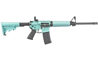 Ruger AR-556 5.56 NATO 16.1 Inch 30 Round Turquoise Blue Semi-Automatic Rifle