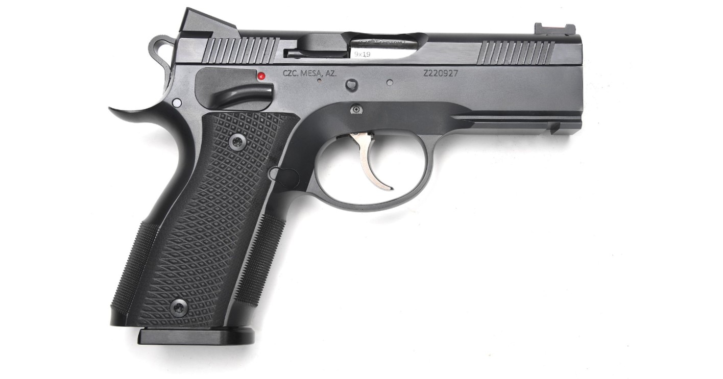CZ A01 C 9mm Luger 3.8in 15rd Blued with Rail