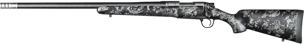 Christensen Arms 8010617200 Ridgeline FFT 6.5 PRC 3+1 20" Carbon Fiber/Threaded Barrel, Stainless Steel, Black with Gray Accents Stock,