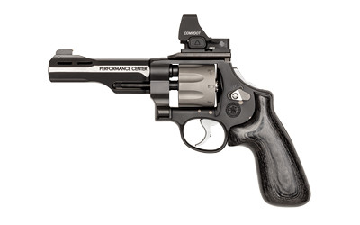 Smith and Wesson Model 327 Jerry Miculek 9mm Luger 5 in 8 Shot Black and Stainless Steel Ported