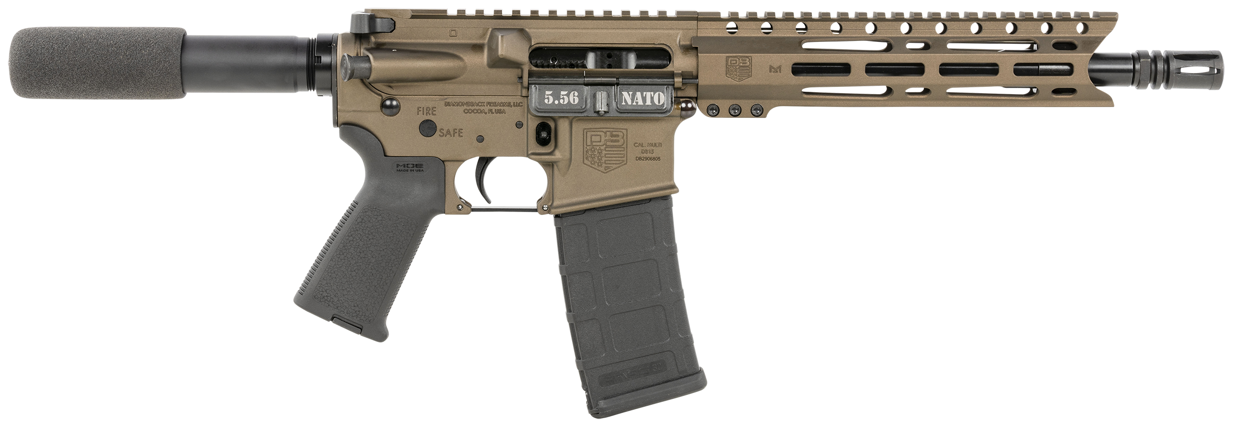 Diamondback Db15 5.56x45mm Nato 10 inch 30 rounds Midnight Bronze