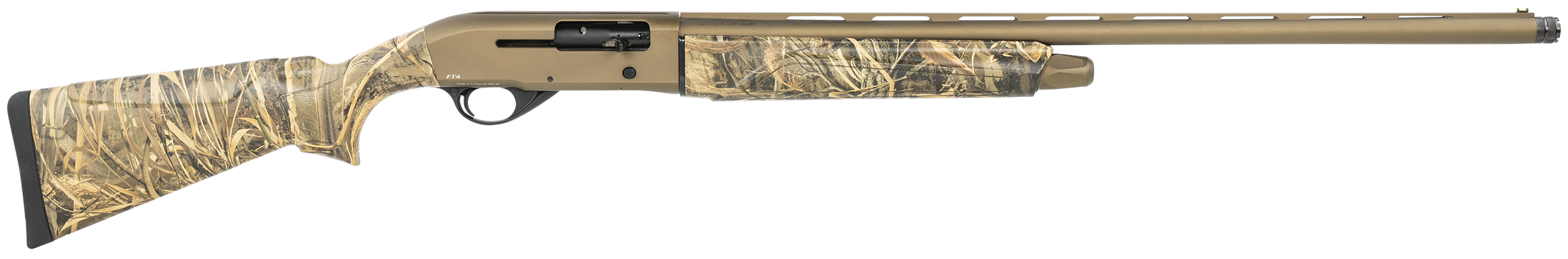 Pointer KIRFT4MX512 Field Tek 4 12 Gauge with 28" Barrel, 3" Chamber, 5+1 Capacity, Burnt Bronze Cerakote Metal Finish & Realtree Max-5 Synthetic Stock (Full Size)