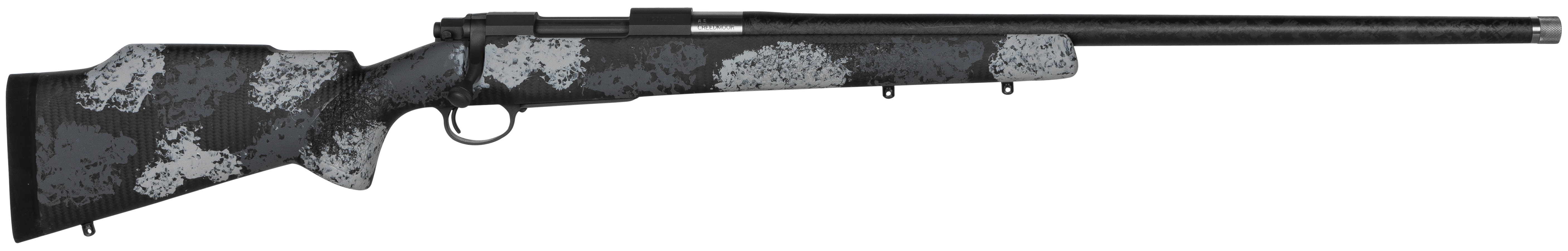 Nosler M48 Long Range Carbon 6.5 Creedmoor 26in 4+1 Sniper Gray Cerakote Midnight Camo Manners Tac