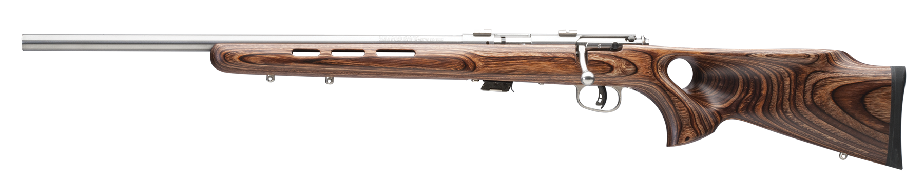 Savage Mark II BTV 22 LR 21 inch 5 Round Satin Brown Laminate