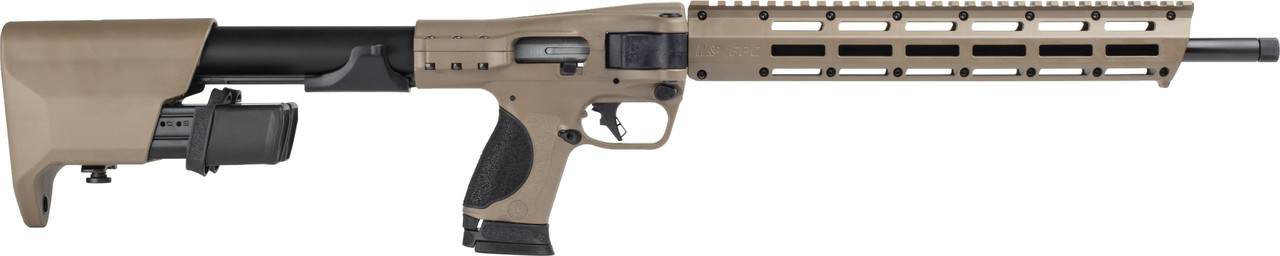 Smith & Wesson, M and P F P C, 9mm Luger, 18.6in, 23+1, Flat Dark Earth Cerakote