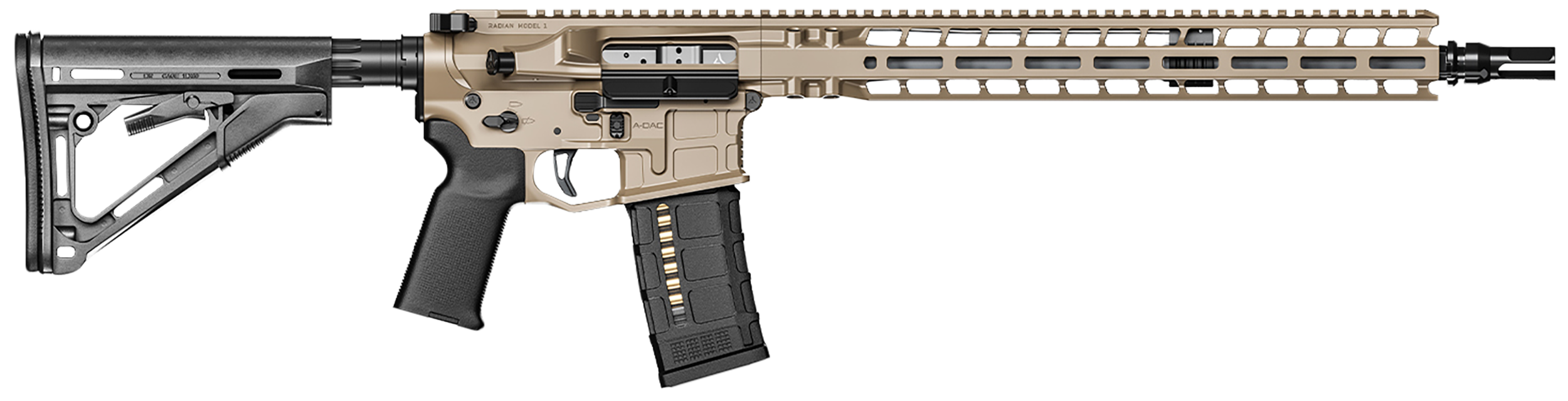 Radian Weapons Model 1 223 Wylde 16 Inch 30 Rounds Flat Dark Earth Cerakote