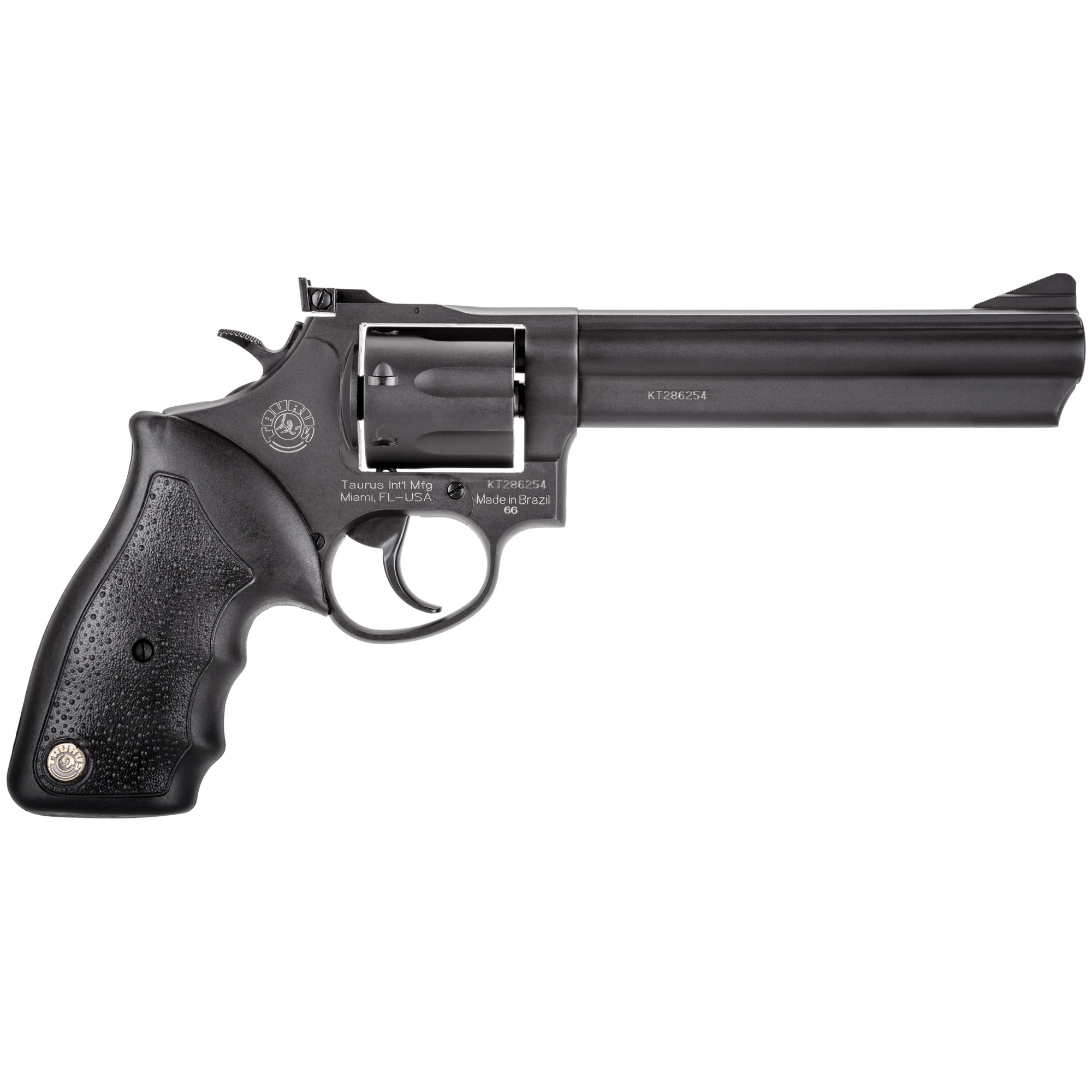 Taurus 66 Revolver - Black | 357 Mag / 38 Spl +P | 6" Barrel | 7rd | Rubber Grip