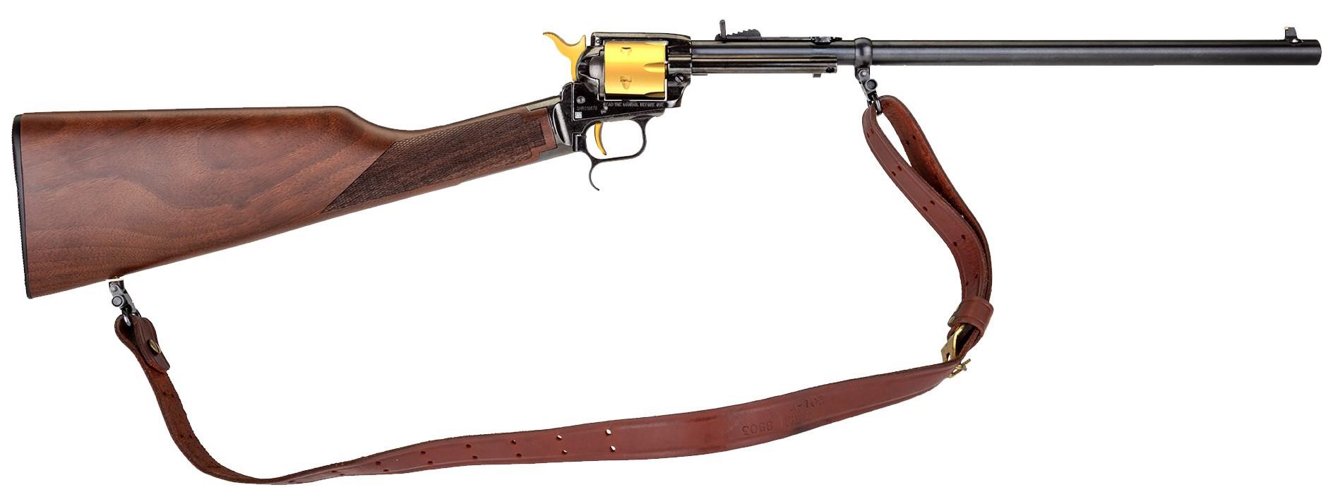 Heritage Rough Rider Rancher .22 Long Rifle 16 inch 6 rounds Walnut Gold Accents