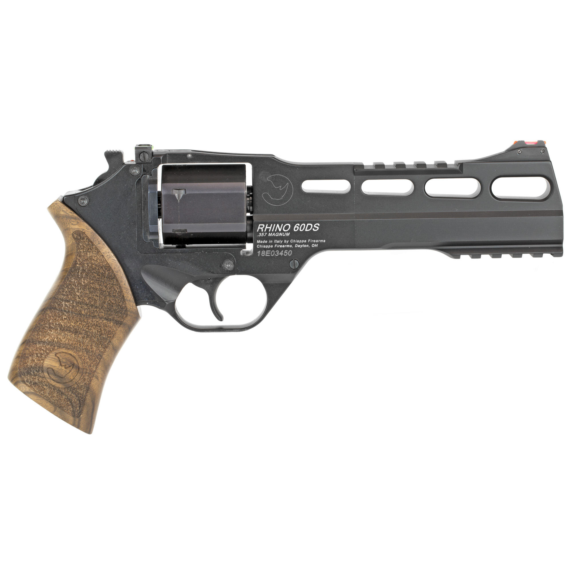 Chiappa Firearms Rhino 60SAR 357 Magnum 6" 6 Rounds Anodized Steel Walnut Grip