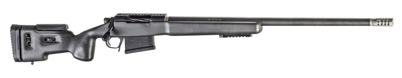 Christensen Arms 8010500300 TFM Long Range Full Size 338 Lapua Mag 3+1, 27" Carbon Fiber Target Steel Barrel, Black Nitride Aluminum Receiver, Natural Carbon Fiber Fixed Long Range Stock