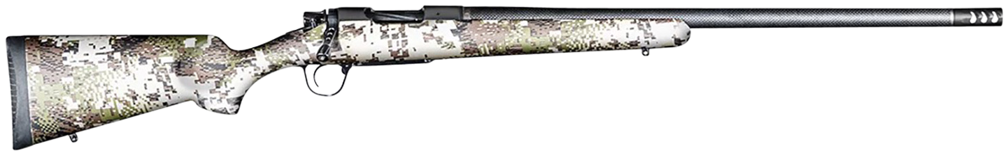 Christensen Arms 8010632400 Ridgeline FFT 7mm PRC 3+1 22" Carbon Fiber/Threaded Barrel, Black Nitride, Sitka Subalpine Camo Stock
