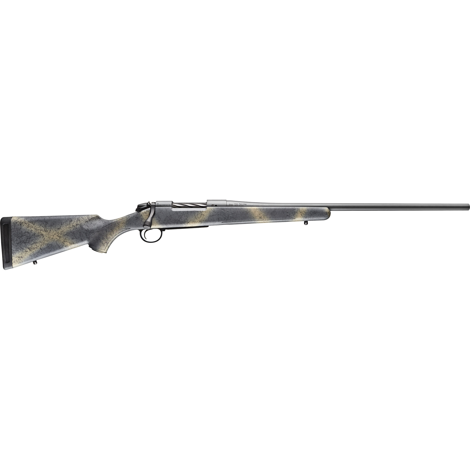 Bergara B-14 Hunter Wilderness 300 Precision Rifle Cartridge 24 in 3 rd Woodland Camo Sniper Grey
