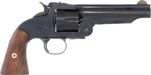 Cimarron Firearms No.3 American 45 Long Colt 5 inch 6 round Blued Walnut Grips