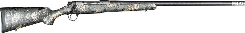 Christensen Arms 8010616600 Ridgeline FFT 450 Bushmaster 4+1 20" Carbon Fiber/Threaded Barrel, Stainless Steel, Green with Black/Tan Accents Stock