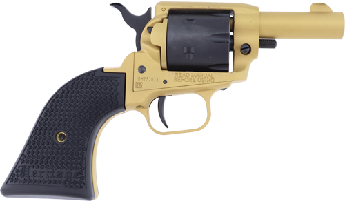 Heritage Manufacturing, Barkeep, 22 Long Rifle, 1.68 inch, 6 round, Gold Cerakote Black