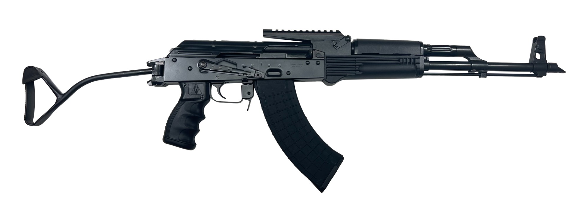 Pioneer Arms Sporter Elite AK-47 Rifle - Black | 7.62x39 | 16" Barrel | 30rd | Polymer Furniture | Side Folding Stock | w/ Built-in Optic Rail