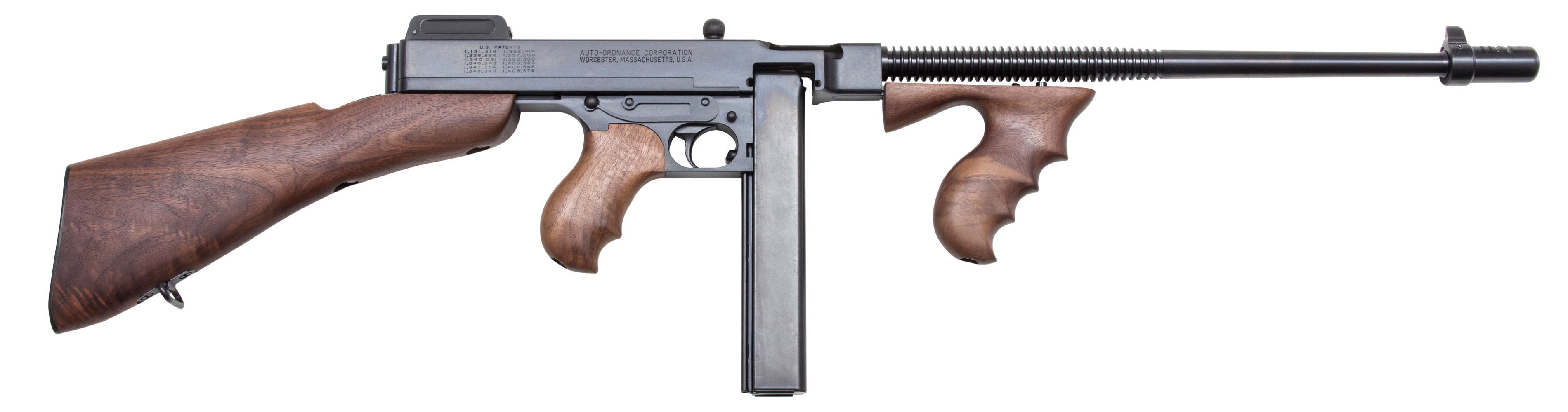 Auto Ordnance T1B Thompson 45 ACP 16.5in 20rd Blued Walnut Finish