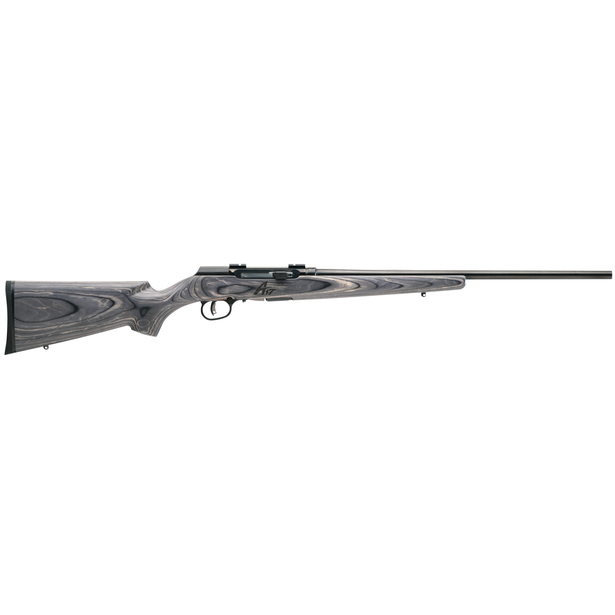Savage A17 Sporter Rifle 17 HMR 22 Inch 10 Round Gray Laminate Satin Finish