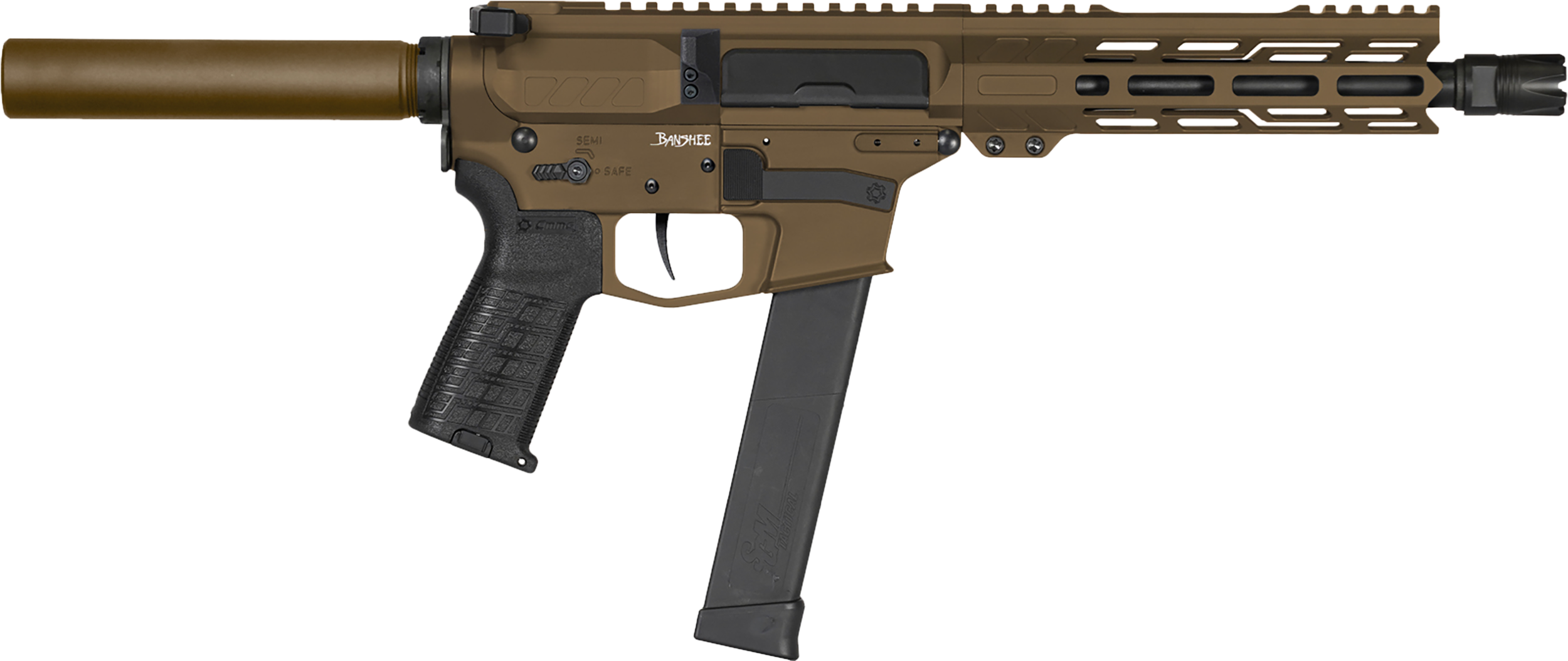 CMMG Banshee MKG 45 ACP 8" 13+1 Midnight Bronze Cerakote