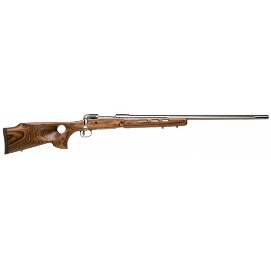 Savage Model 12 BTCSS 22-250 Remington 26 Inch Satin Brown Thumbhole Laminate