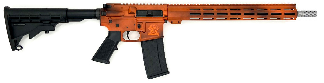 Great Lake Firearms GLFA AR-15 5.56x45mm NATO 16in 30rd Battleworn Orange