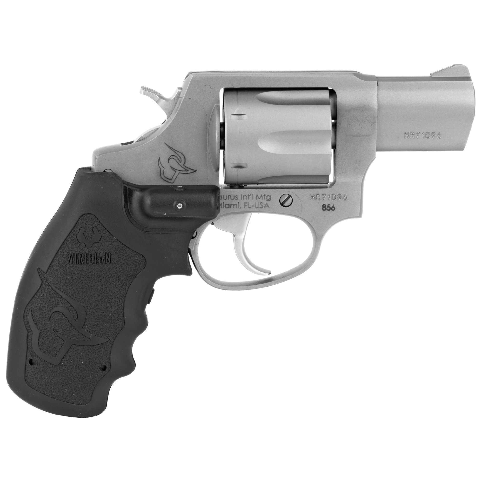 Taurus 856 Revolver 38 Special +P 2 Inch 6 Rounds Stainless Steel Polymer Laser Grip