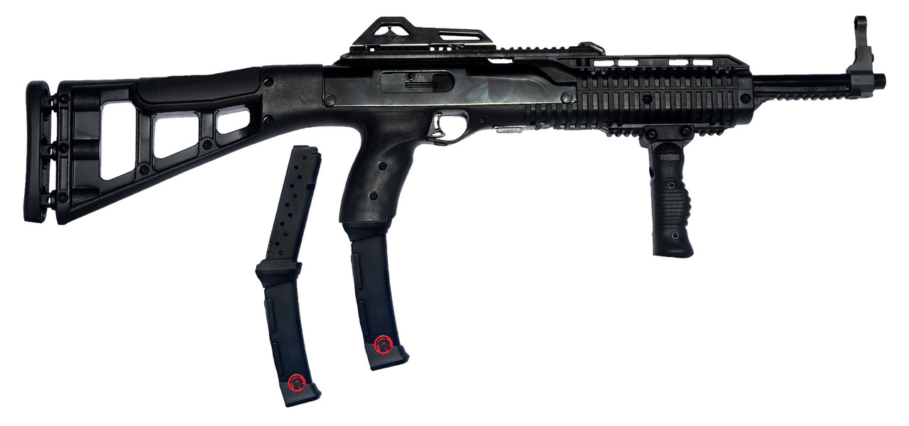 Hi-Point 995TS 9mm Carbine - Black | 16.5" Barrel | Forward Grip | Target Stock | 2 Redball Magazines