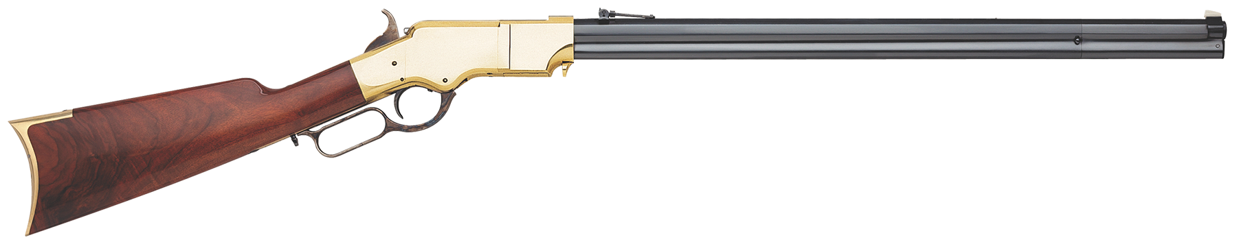 Taylors & Company 550285 1860 Henry 45 Colt (LC) Caliber with 13+1 Capacity, 24.25" Blued Barrel, Brass Metal Finish & Walnut Stock (Full Size)