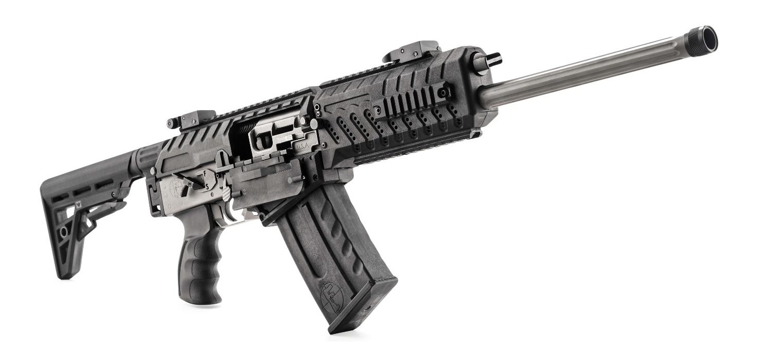 FosTech Origin-12 Semi-Auto Shotgun - Nickel Receiver | Nickel Internals | 18" Barrel