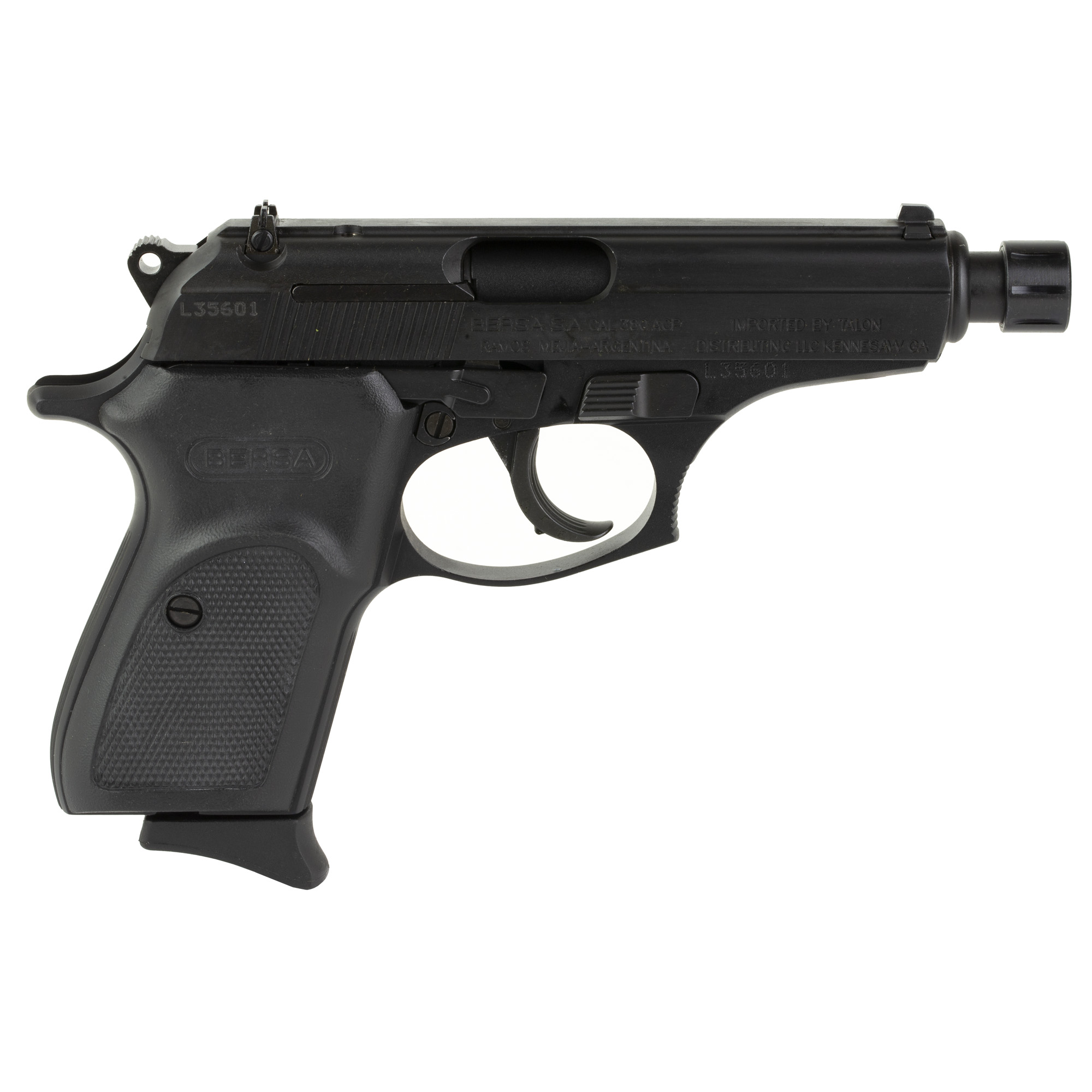 Bersa Thunder 380 Pistol - Black | .380 ACP | 4.3" Barrel (Threaded) | 8rd
